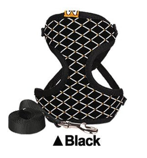 ™Purfectly Pawesome Pets Rhinestone Cat Harness And Leash Set Breathable Mesh Small Pet Vest Harnesses Outdoor Walking Leads For Cats Puppy Dogs - Purfectly Pawesome Pets