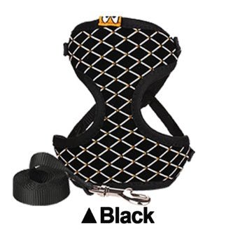 ™Purfectly Pawesome Pets Rhinestone Cat Harness And Leash Set Breathable Mesh Small Pet Vest Harnesses Outdoor Walking Leads For Cats Puppy Dogs - Purfectly Pawesome Pets