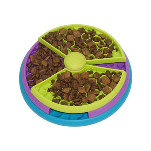 ™Purfectly Pawesome Three - layer Slow Feeding Bowl Puzzle Rotating Dog Feeder - Purfectly Pawesome Pets