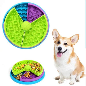 ™Purfectly Pawesome Three - layer Slow Feeding Bowl Puzzle Rotating Dog Feeder - Purfectly Pawesome Pets