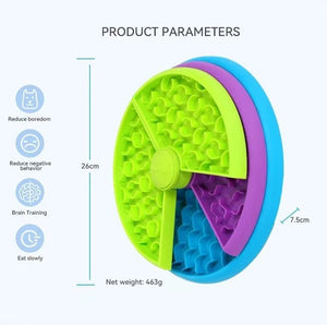 ™Purfectly Pawesome Three - layer Slow Feeding Bowl Puzzle Rotating Dog Feeder - Purfectly Pawesome Pets